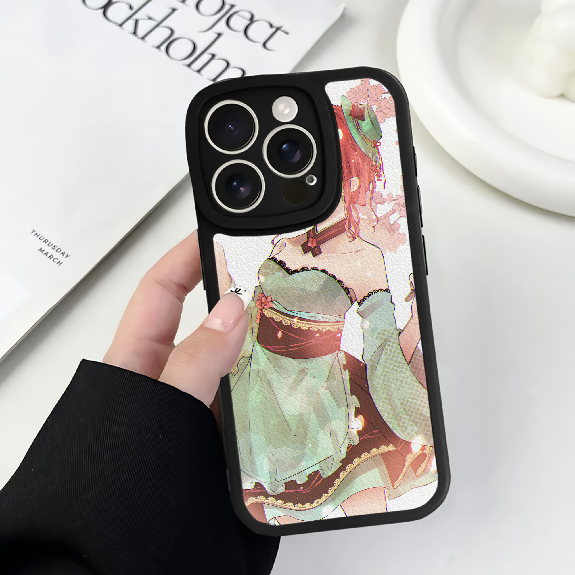 （画像用） 文豪ストレイドッグス Bungo Stray Dogs 【iPhone 16シリーズ対応】シリコンスマホケース（レザー調） 材質：シリコン